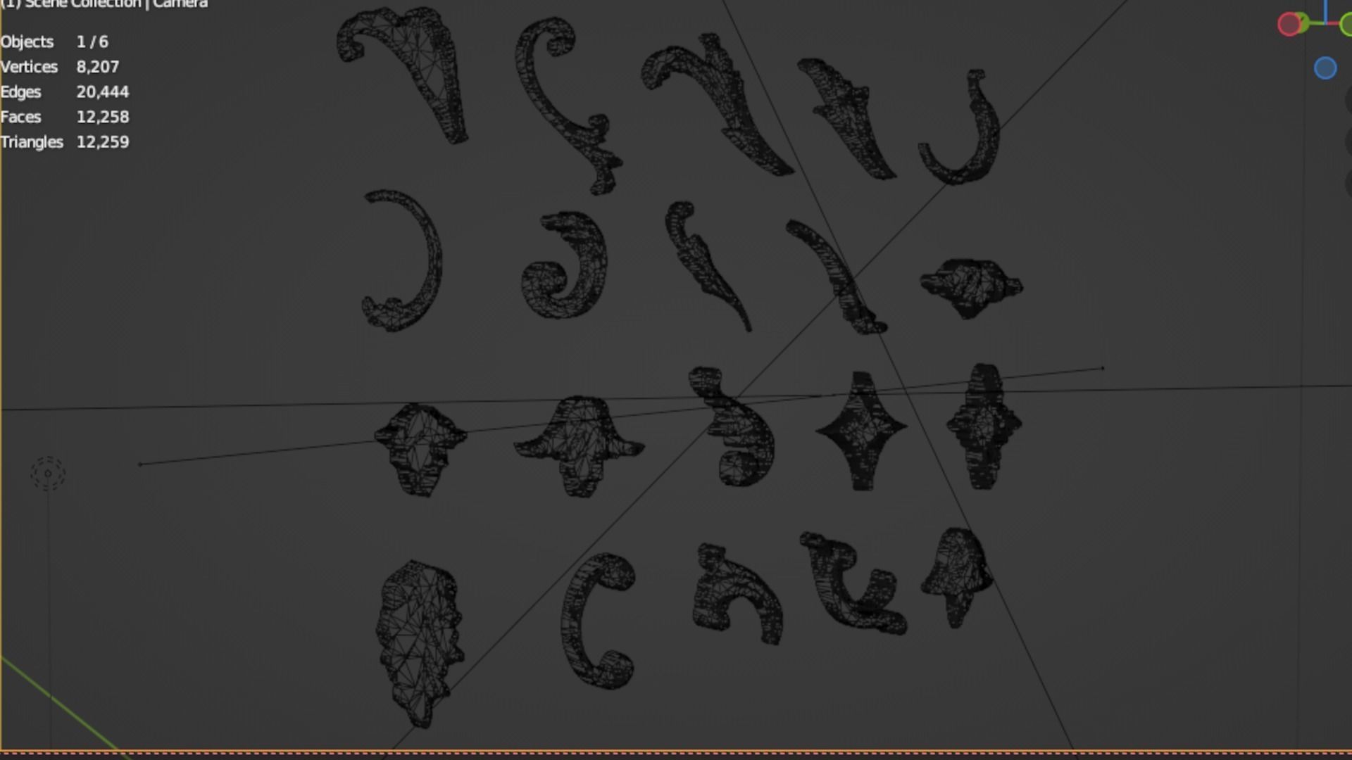 Acanthus Leaves Collection 09 3D model_6