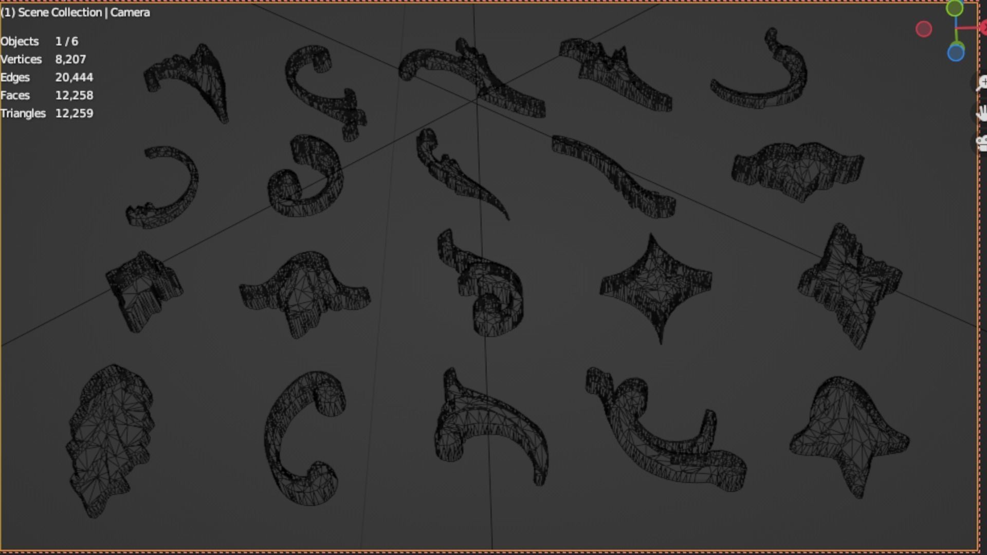 Acanthus Leaves Collection 09 3D model_7