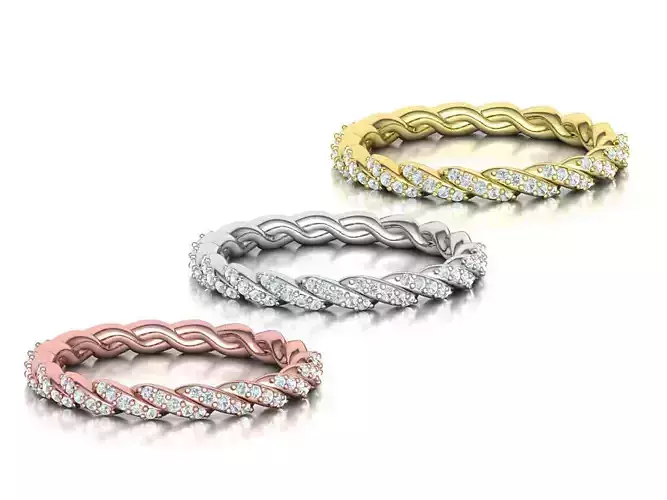 Eternity Diamond Wedding Band 7US 8US 9US sizes 