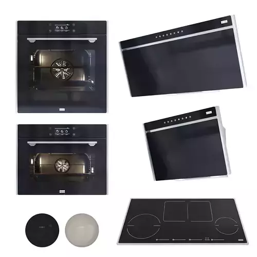 Kitchen Appliances Set5 Frames by Franke 3D model