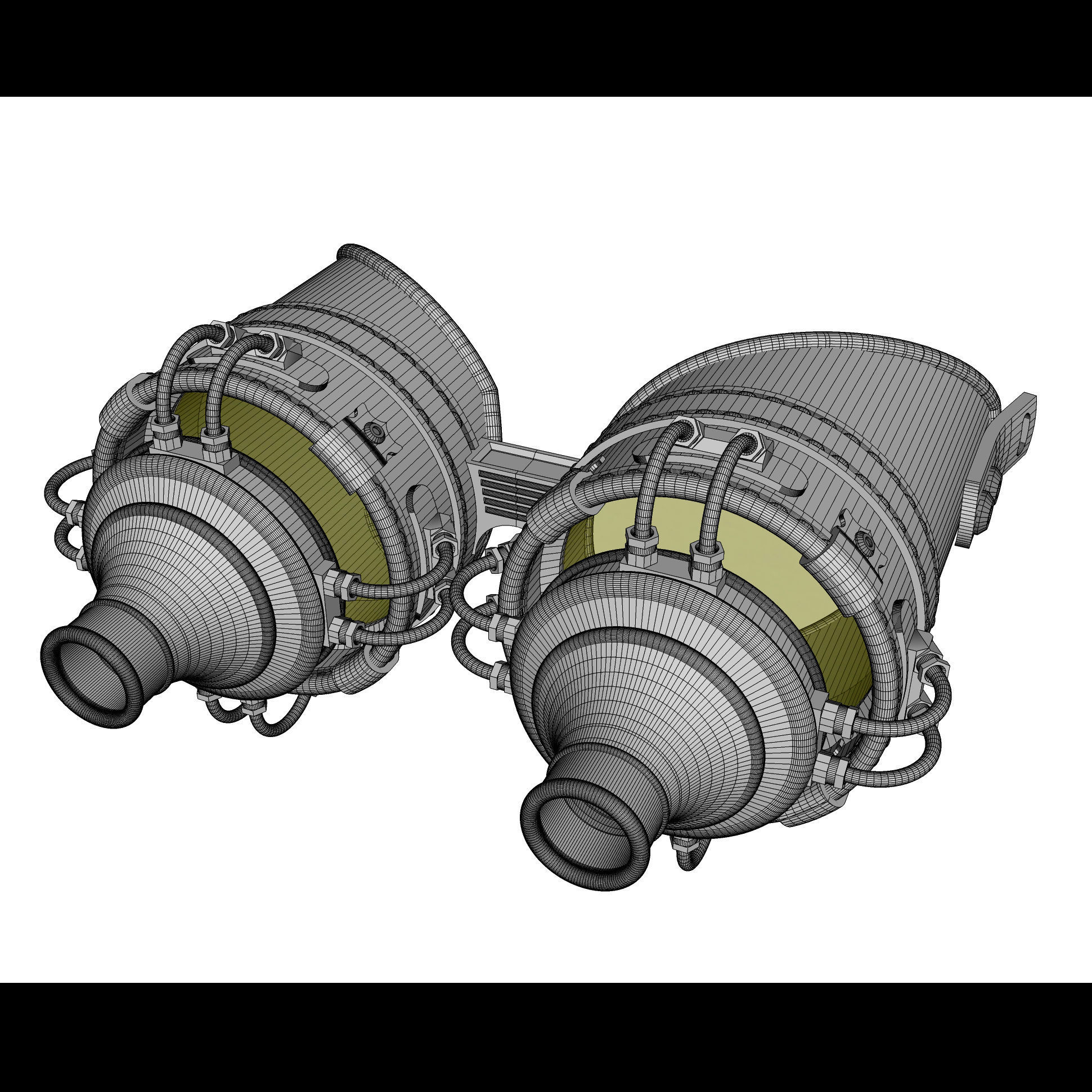 Steampunk Cosplay Goggles - Lens and leather 3D print model_14