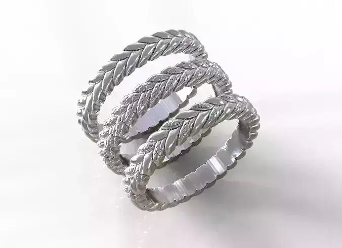 Ring ears of weath 3D print model