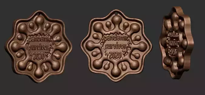 necklace survivor pandemic 3D print model