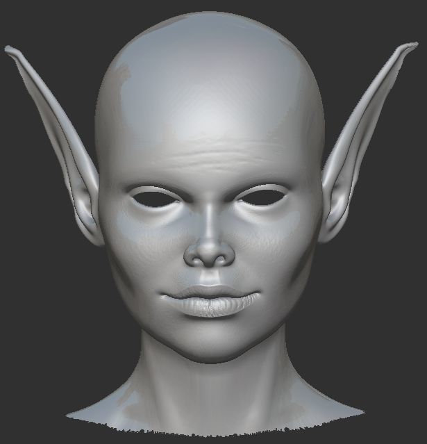 ELF girl 3D model_3