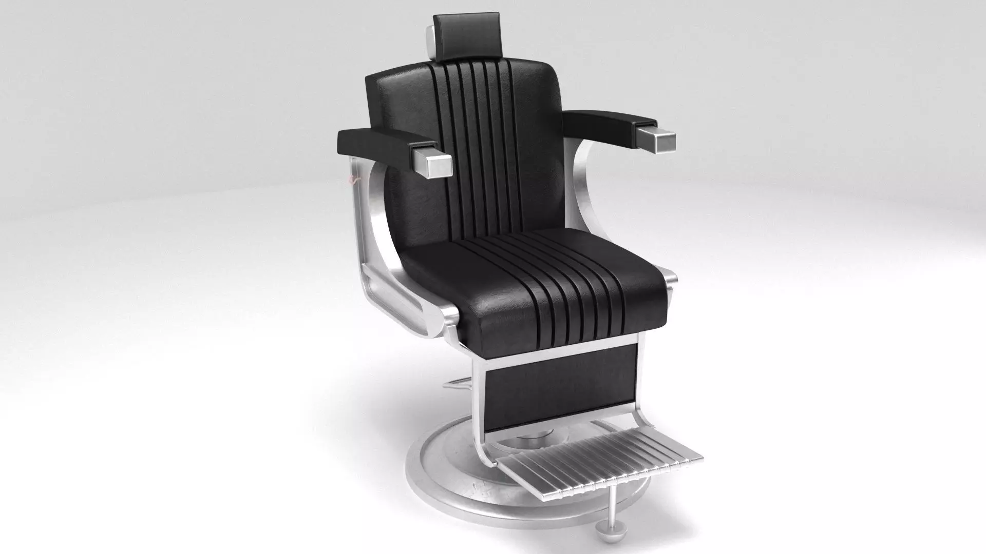 salon chair 3d model Low-poly 3D model_0