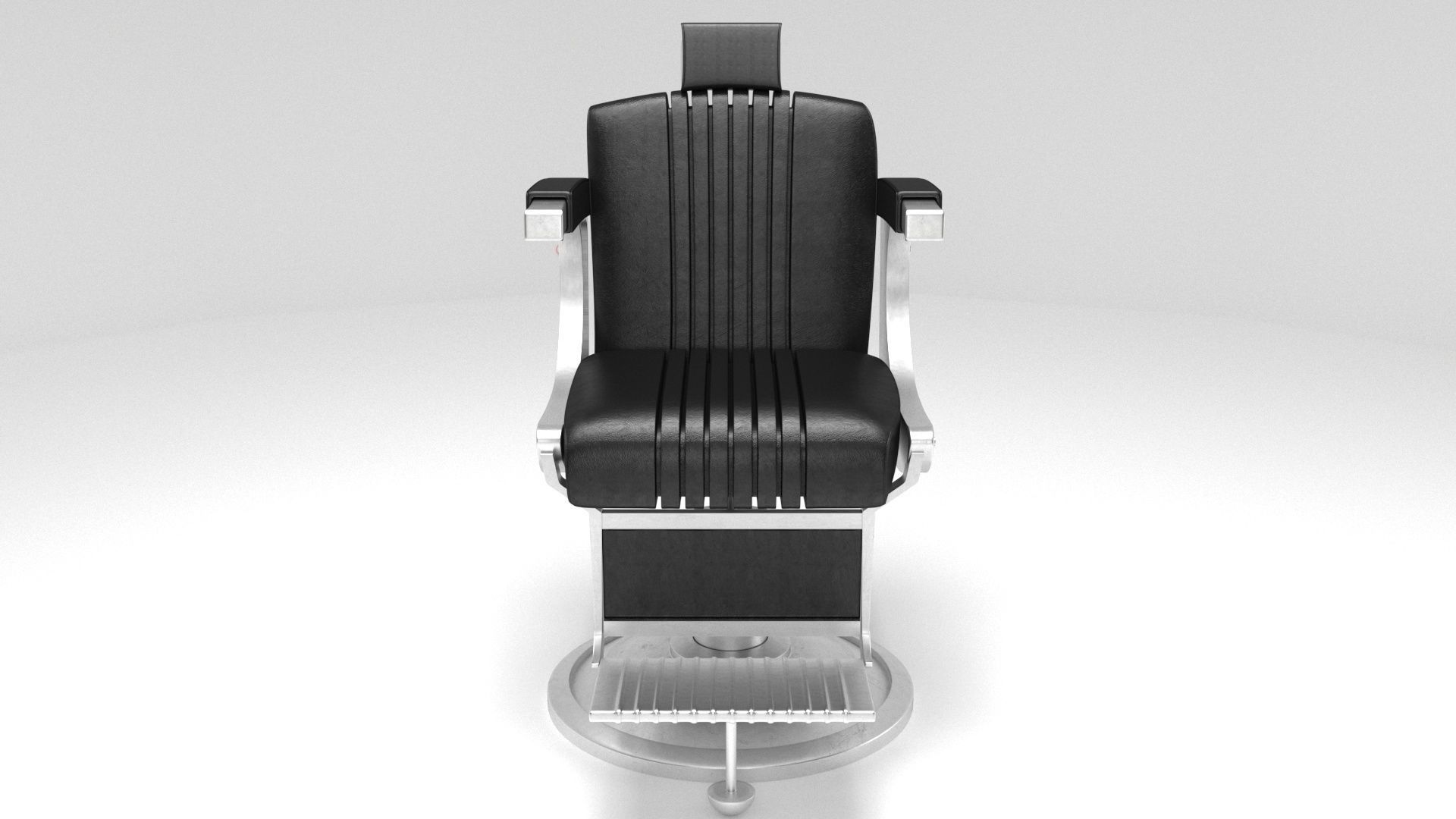 salon chair 3d model Low-poly 3D model_5