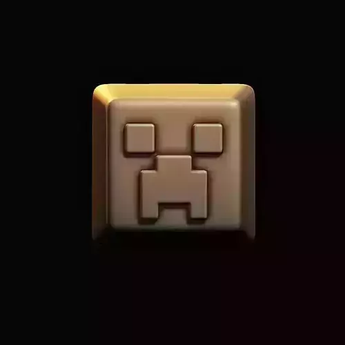 CREEPER MINECRAFT  KEYCAPS KEYBOARD 3D print model