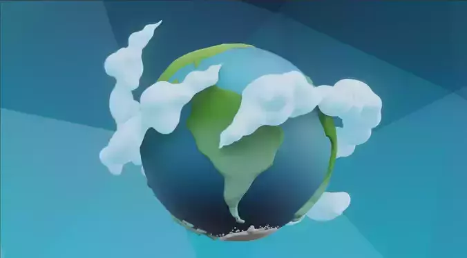 Cartoon Planet Earth