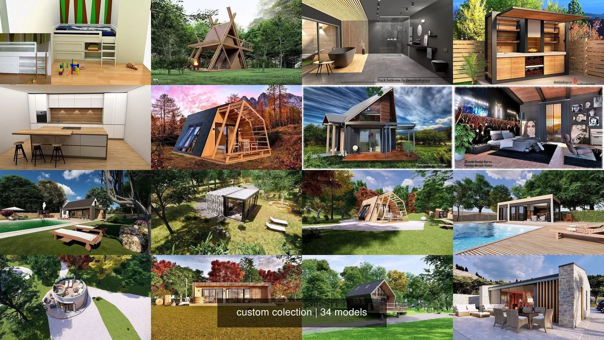 custom colection 3D Model Collection_0