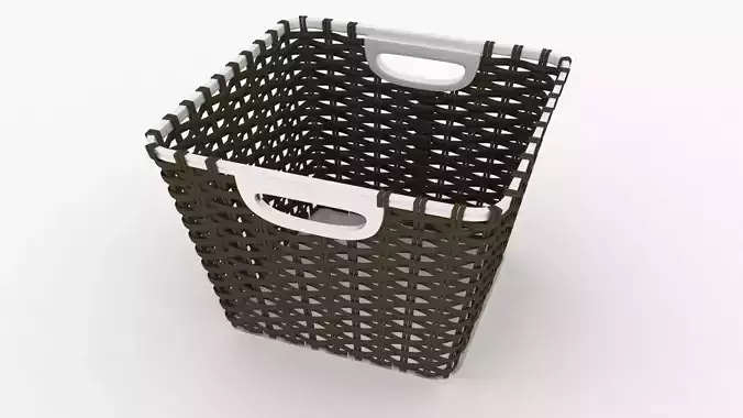 wicker basket 3d model
