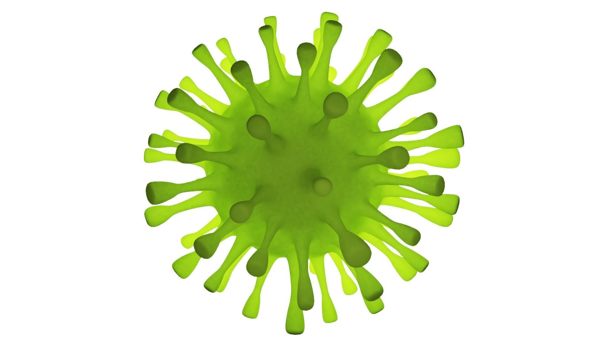 Coronavirus COVID-19 Low-poly 3D model_2
