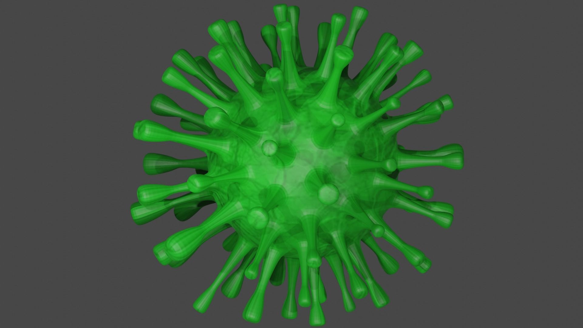 Coronavirus COVID-19 Low-poly 3D model_3