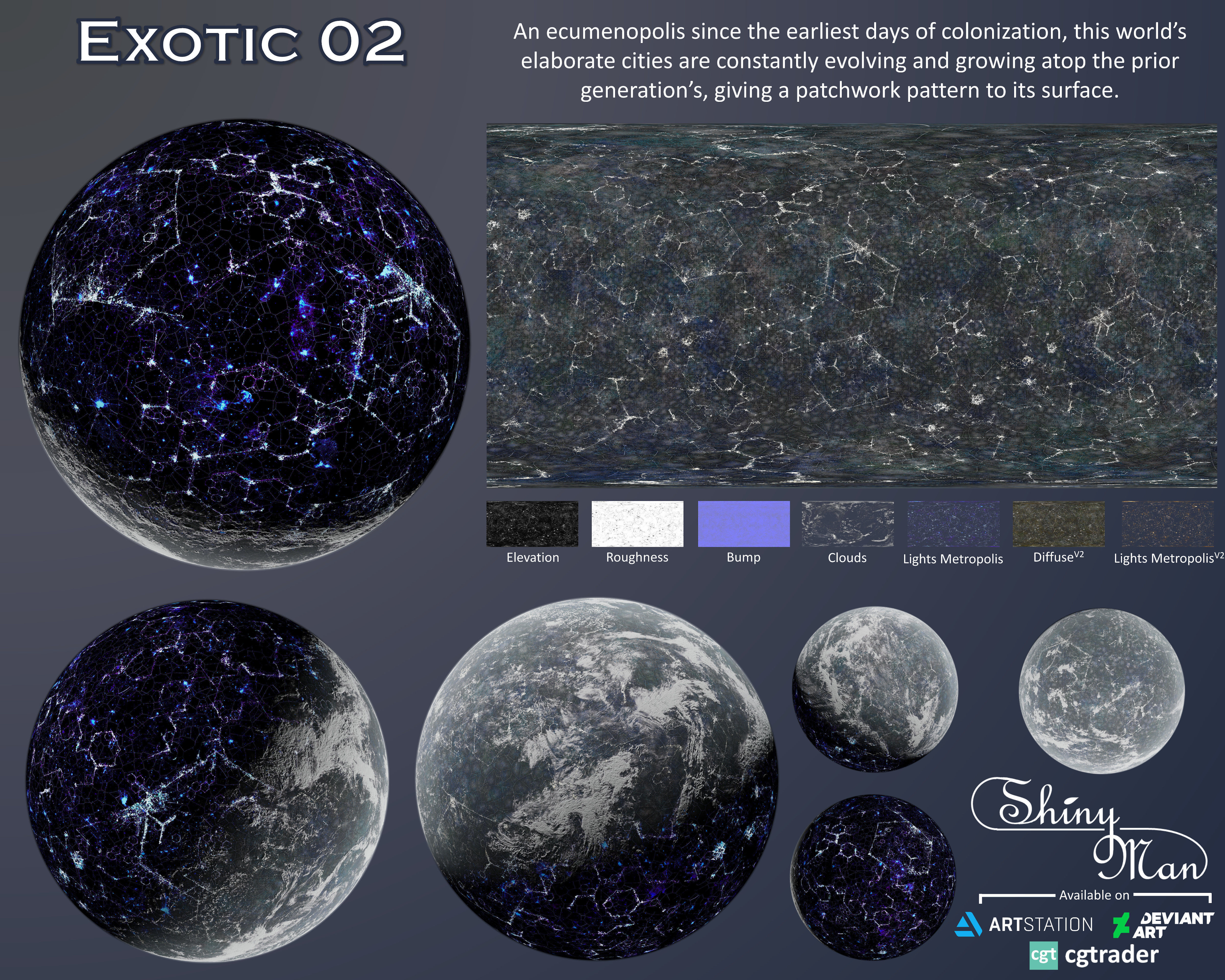 Exotic Planet 02 - 16k 3D model_1