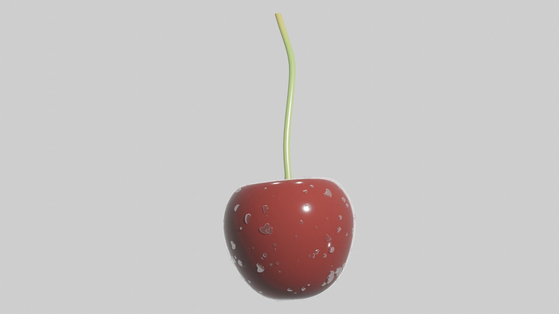  Cherry with water  3D model 3D model_2