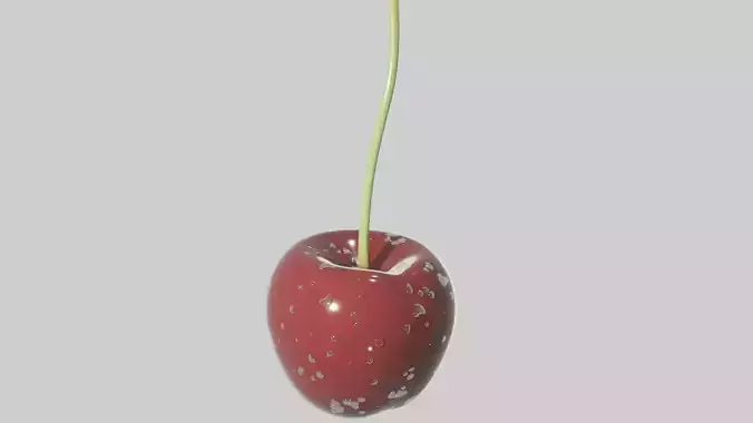  Cherry with water  3D model 3D model