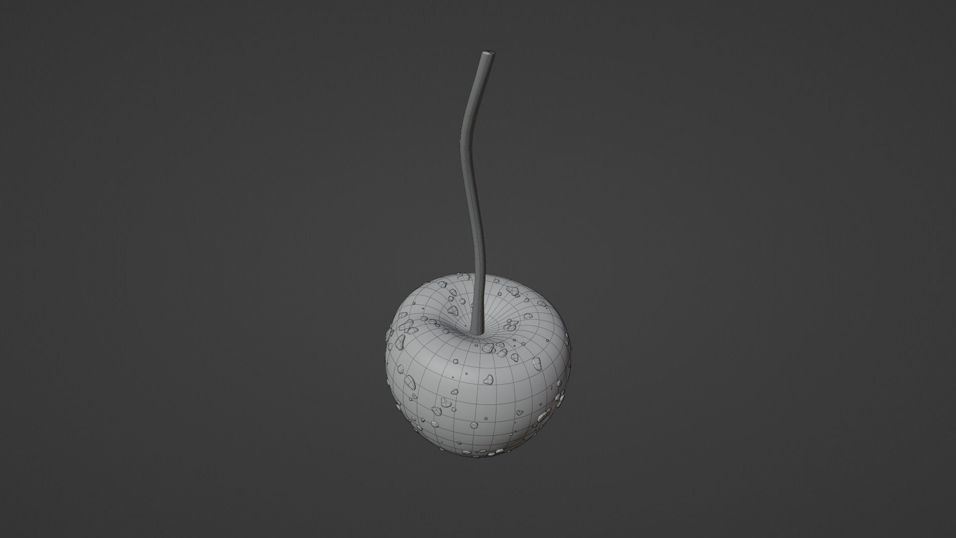  Cherry with water  3D model 3D model_9