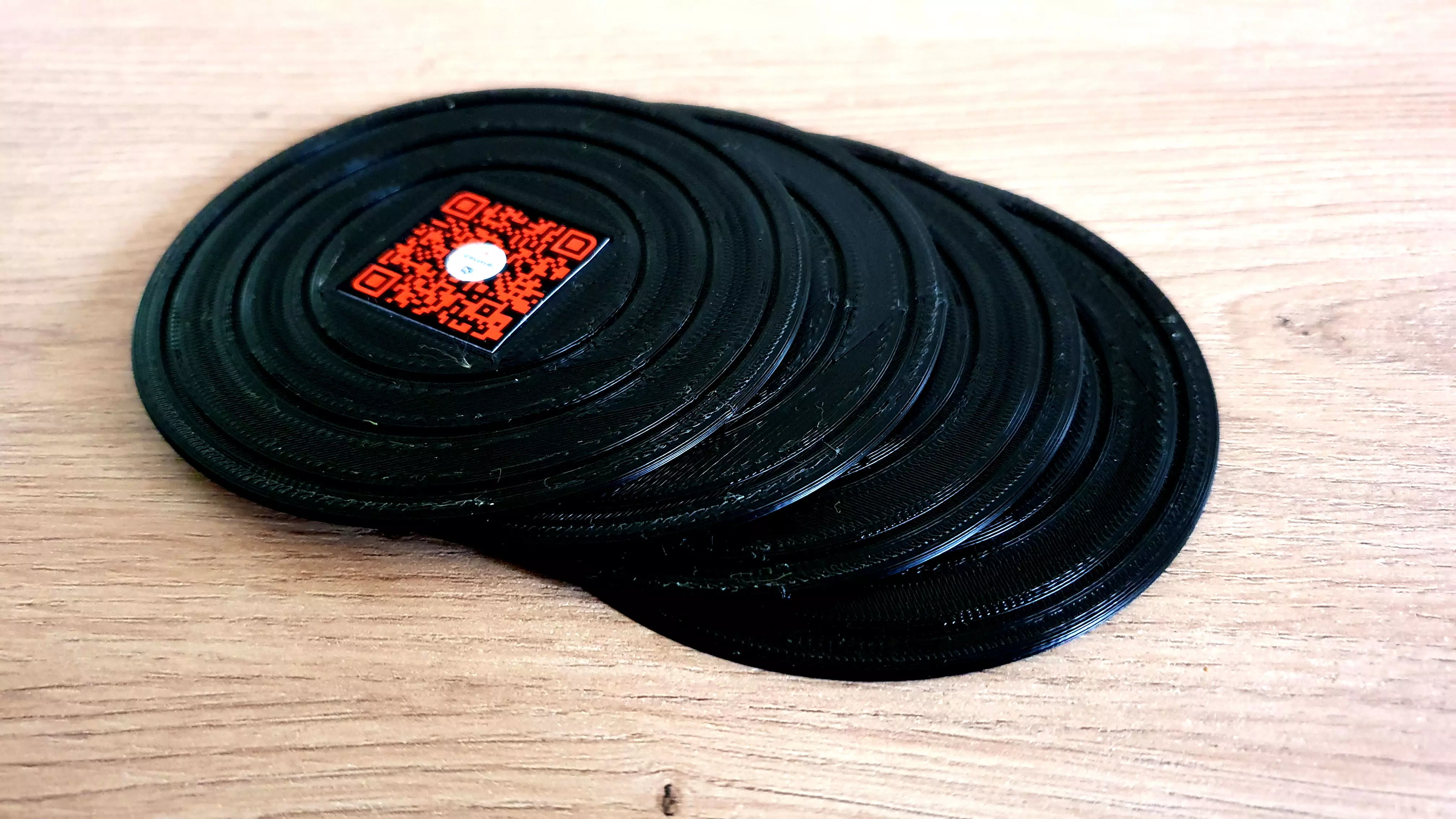 Coaster QR Free 3D print model