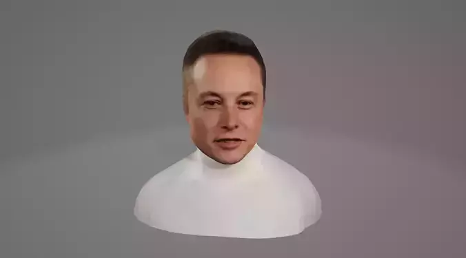 Elon Musk 3D model - Low Poly