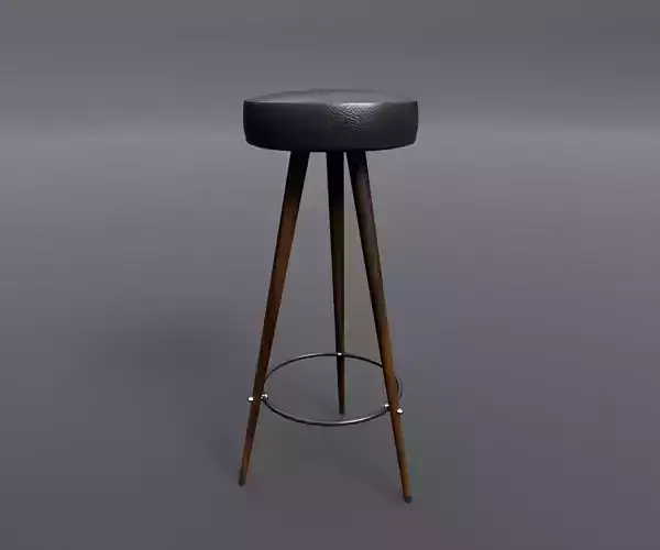 Stool three sizes Family for Revit 3D model