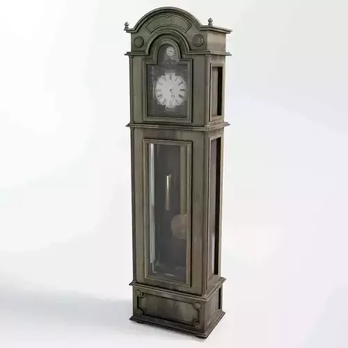 Grandfather Clock - UPDATED - Complete with oak and brass PBR