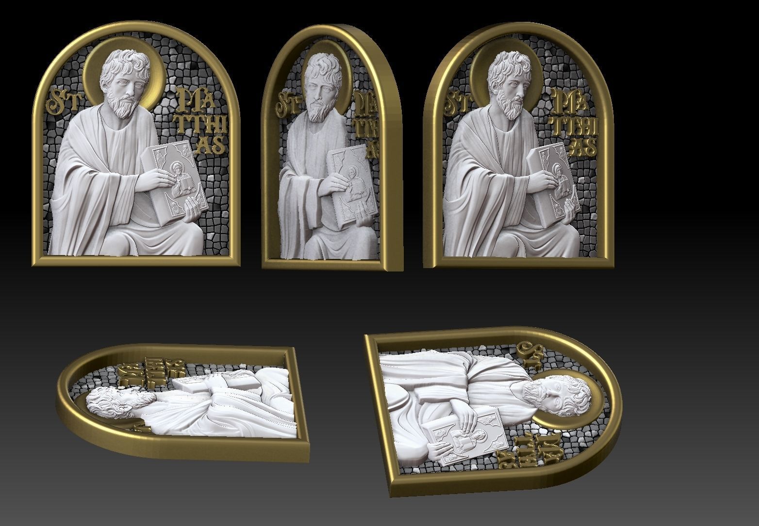 saint Matthias apostle CNC 3D PRINTING MODEL 3D print model_3