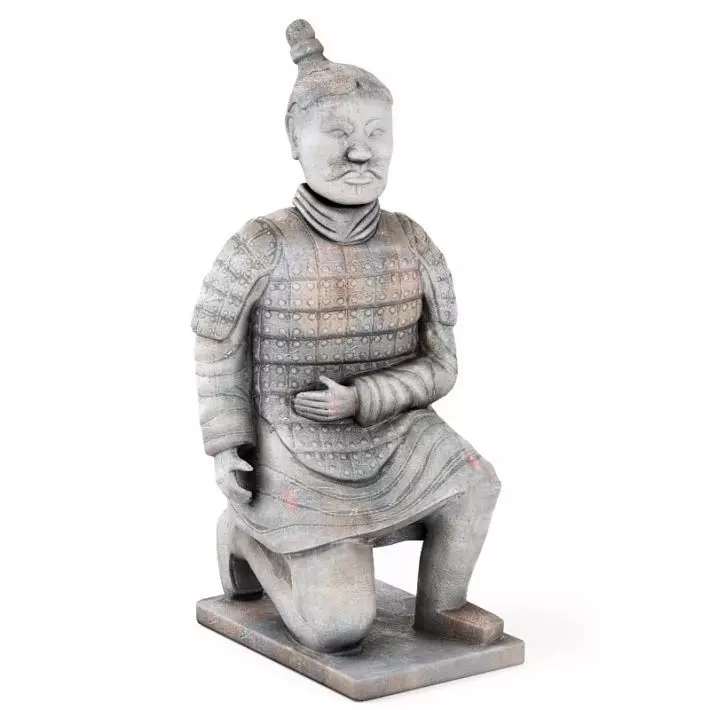 Terracotta Warrior Statue 3D model_0