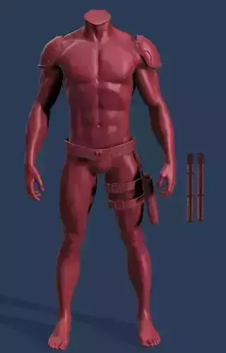 Daredevil Style Belt and Baton Holster