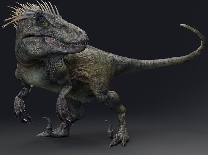 UtahRaptor PBR Project Low-poly 3D model
