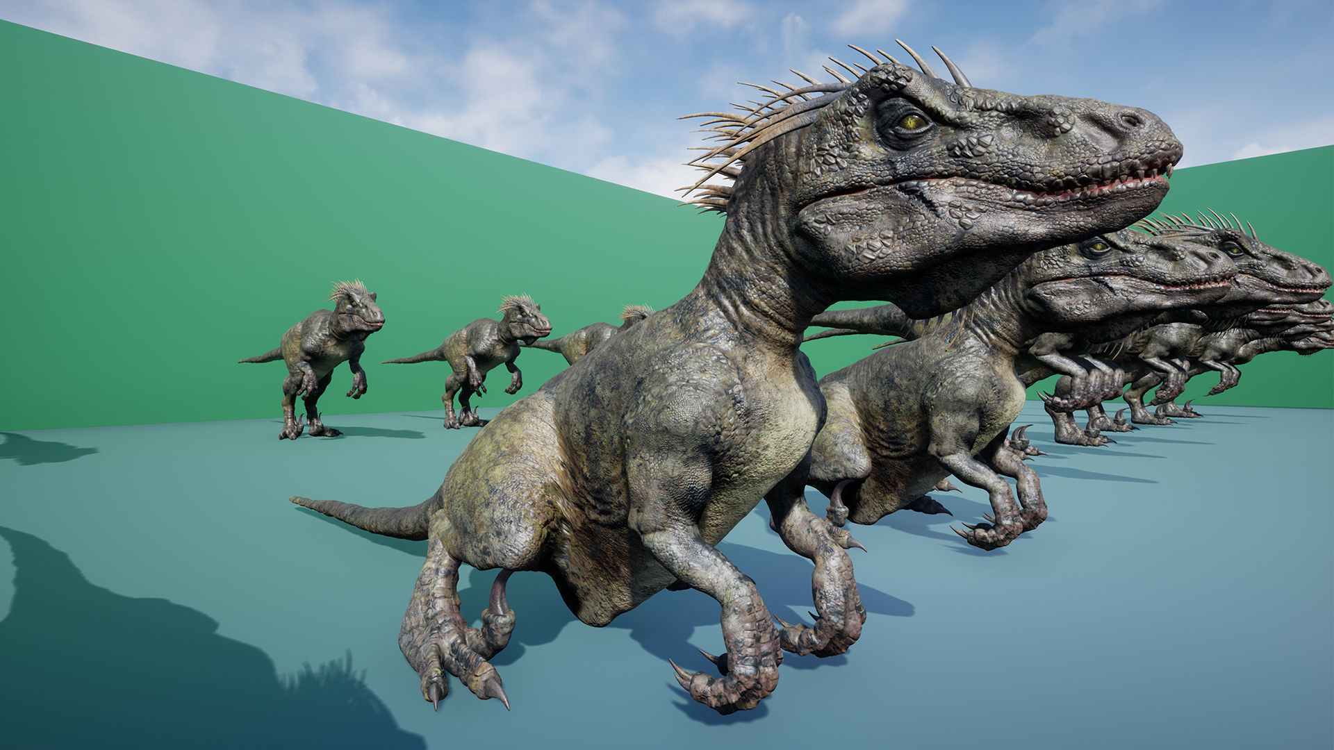 Dinosaur UtahRaptor PBR Project Low-poly 3D model_19