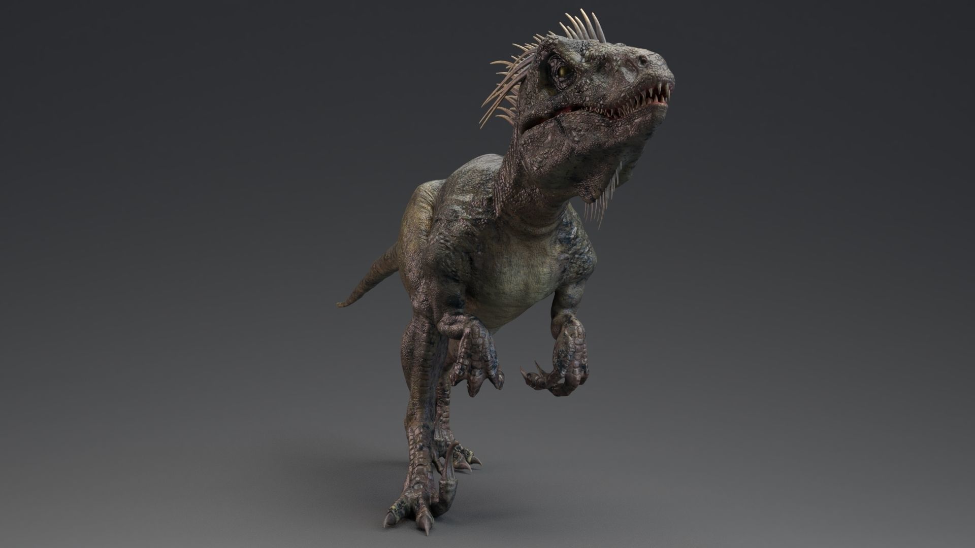 Dinosaur UtahRaptor PBR Project Low-poly 3D model_14