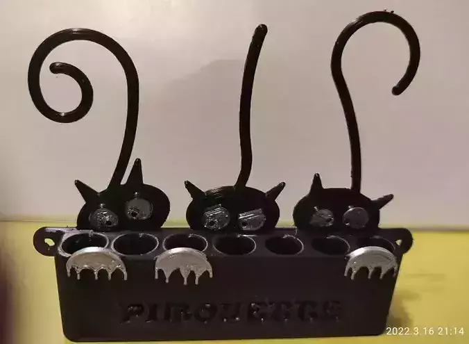 3 CATS PEN SUPPORT 3D print model