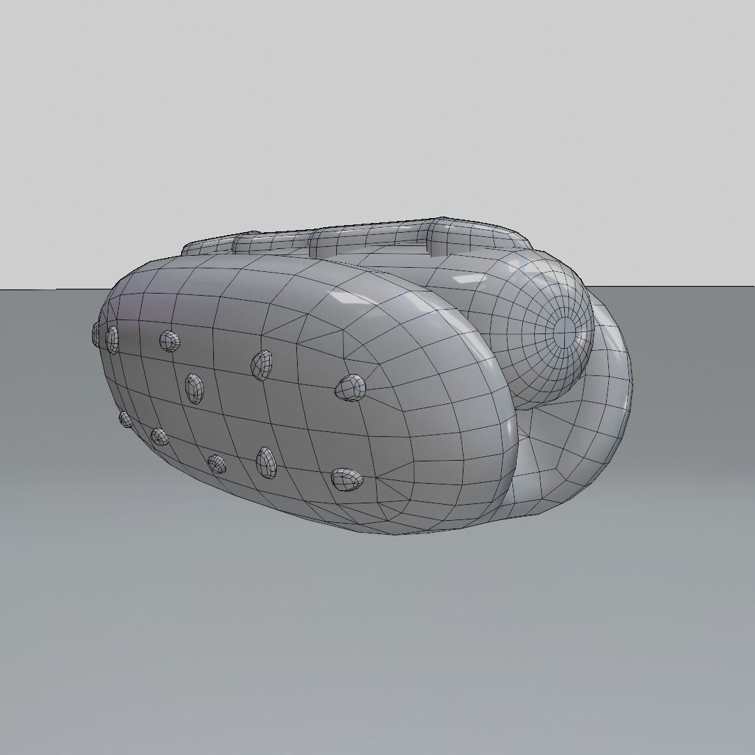 Hotdog hot dog with mustard and ketchup Low-poly 3D model_6