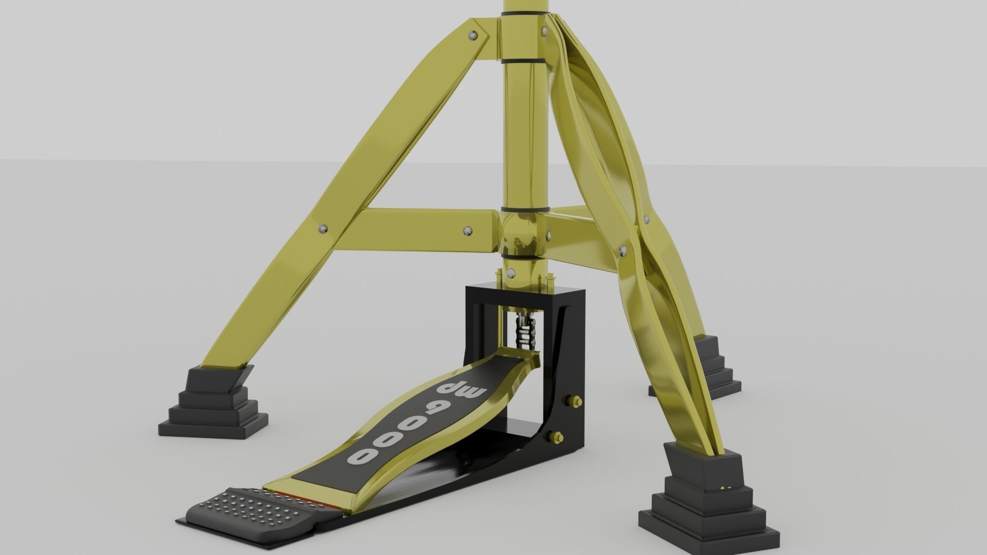 Symbal Hi Hat 3D model_2