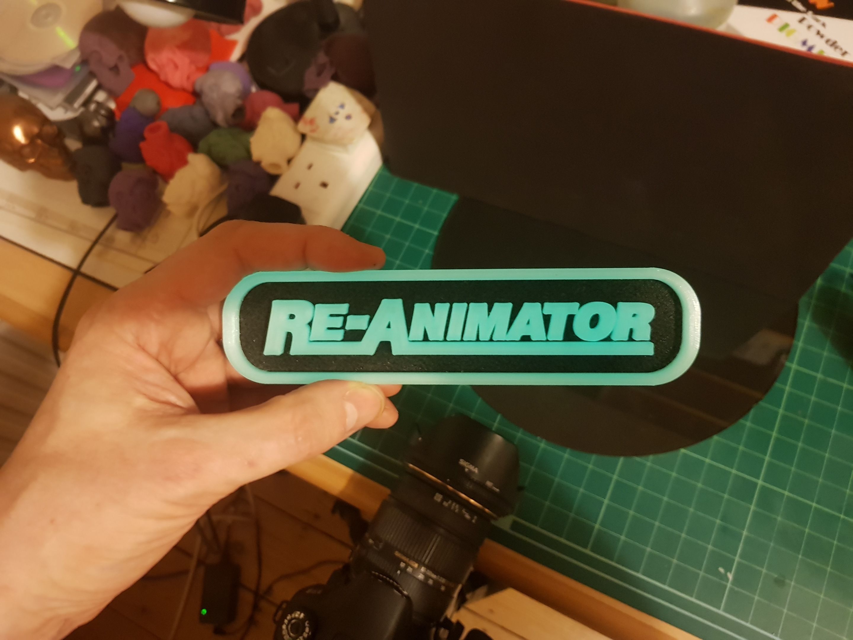 Re-Animator logo Free 3D print model_1