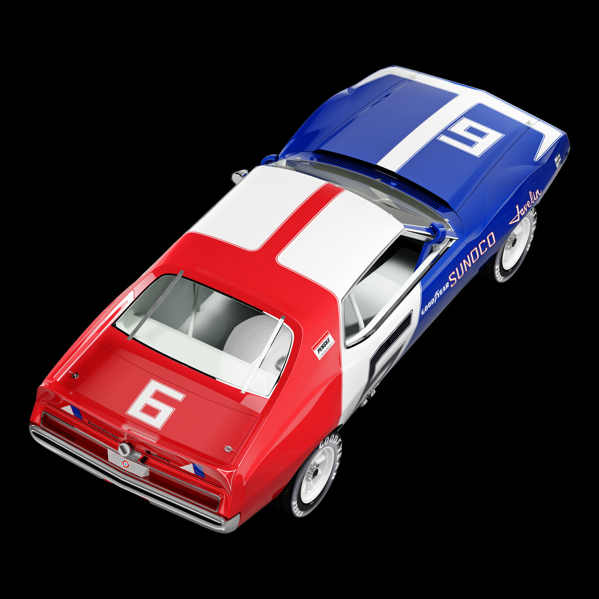 AMC javelin sunoco 3D model_15