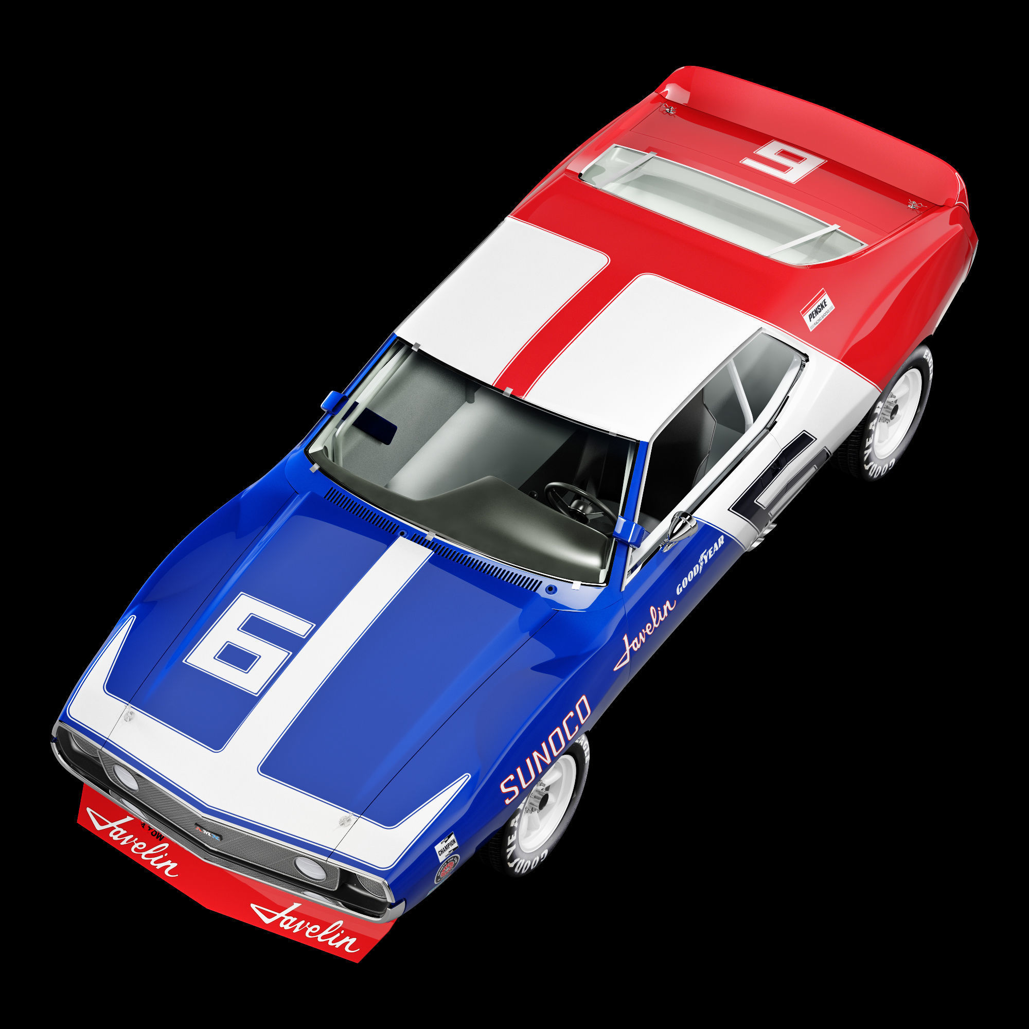 AMC javelin sunoco 3D model_14