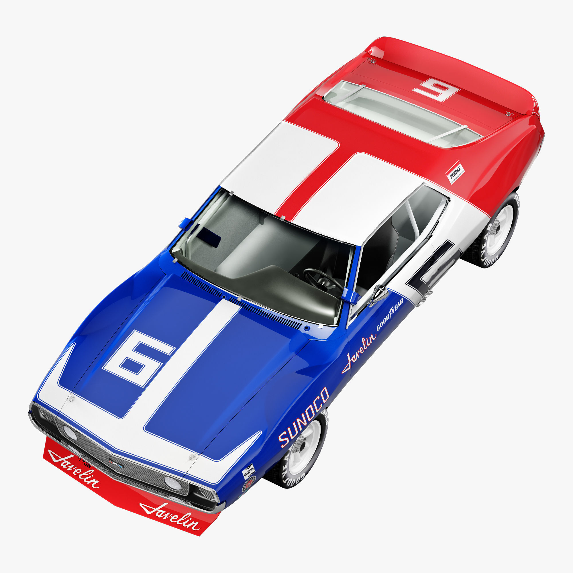 AMC javelin sunoco 3D model_6