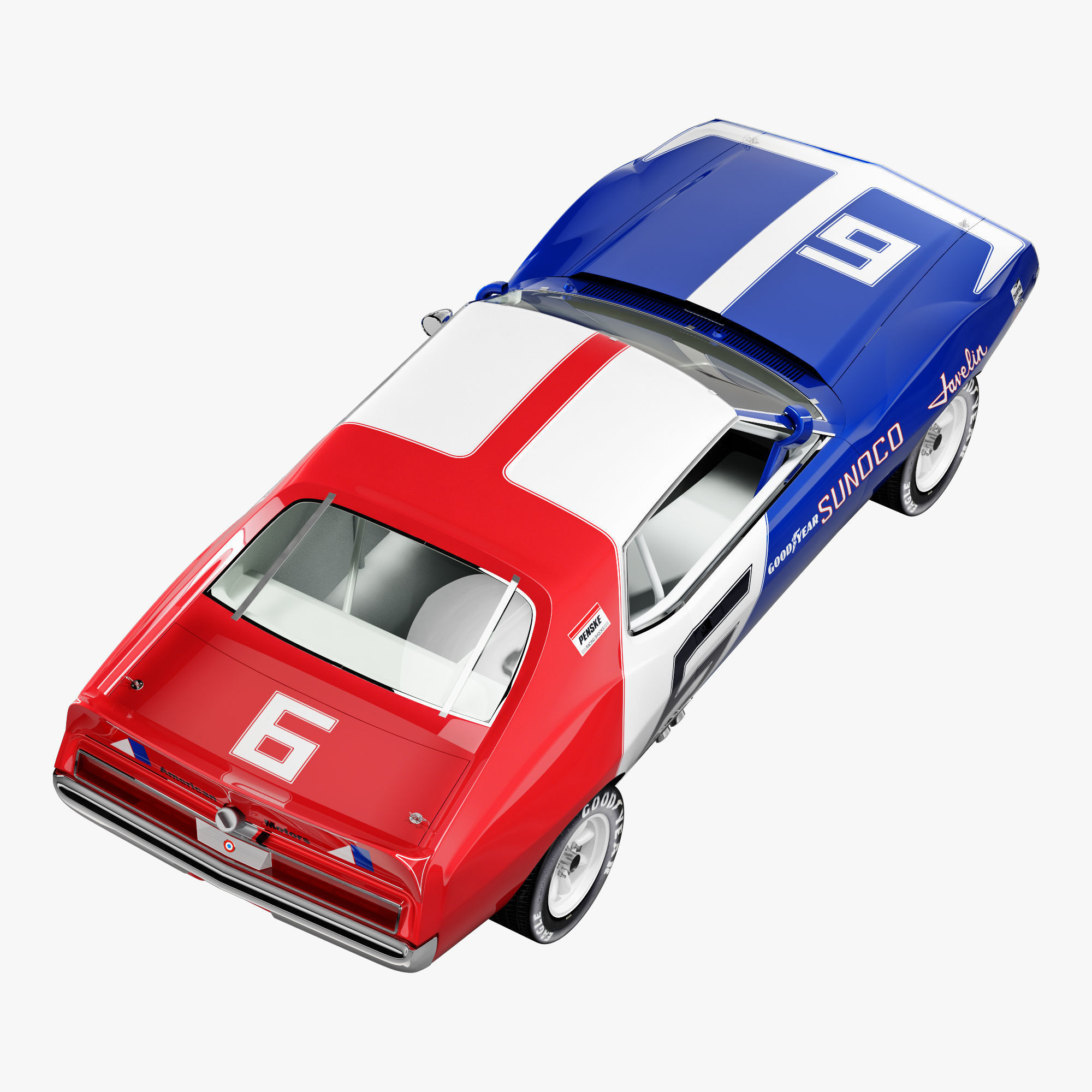 AMC javelin sunoco 3D model_7