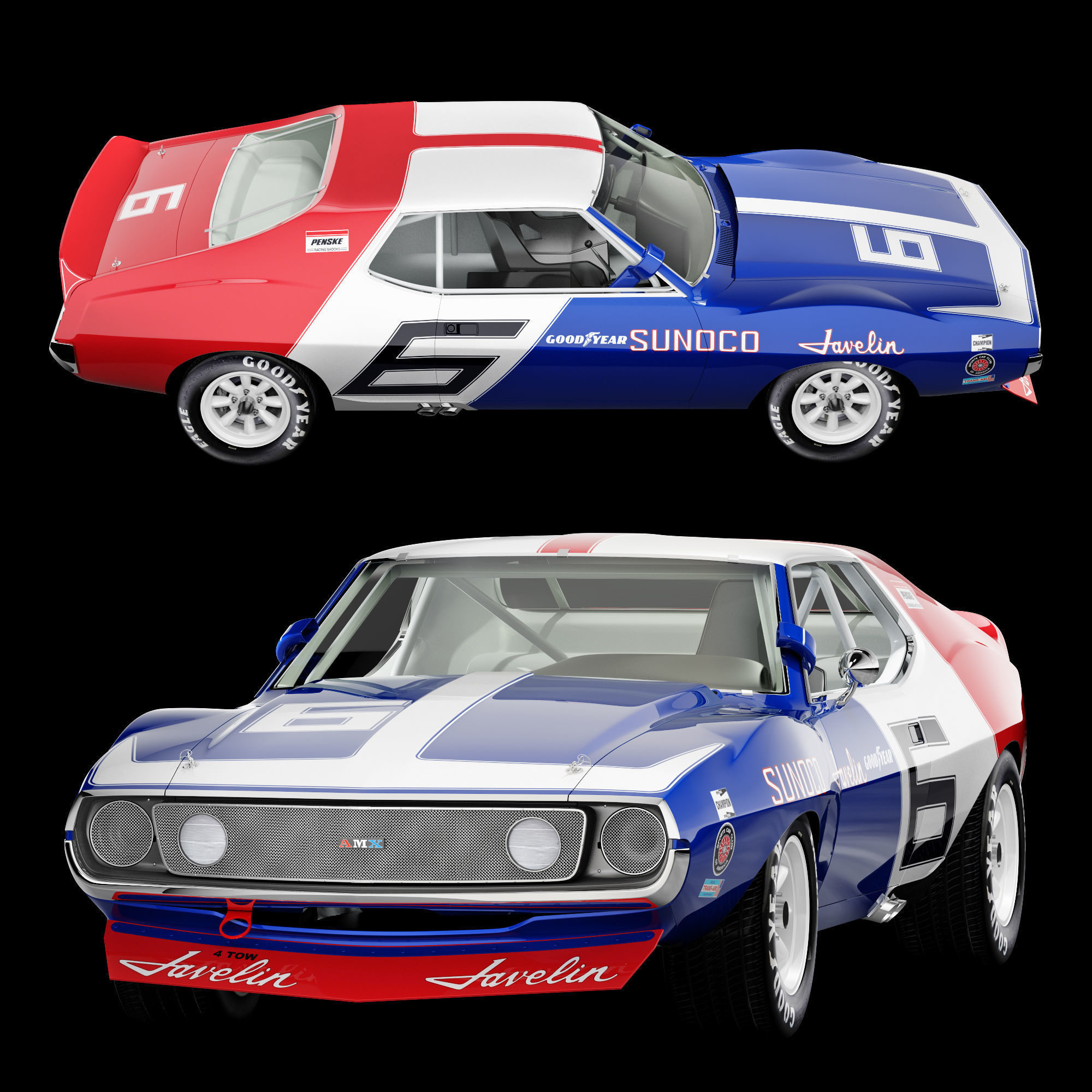 AMC javelin sunoco 3D model_12