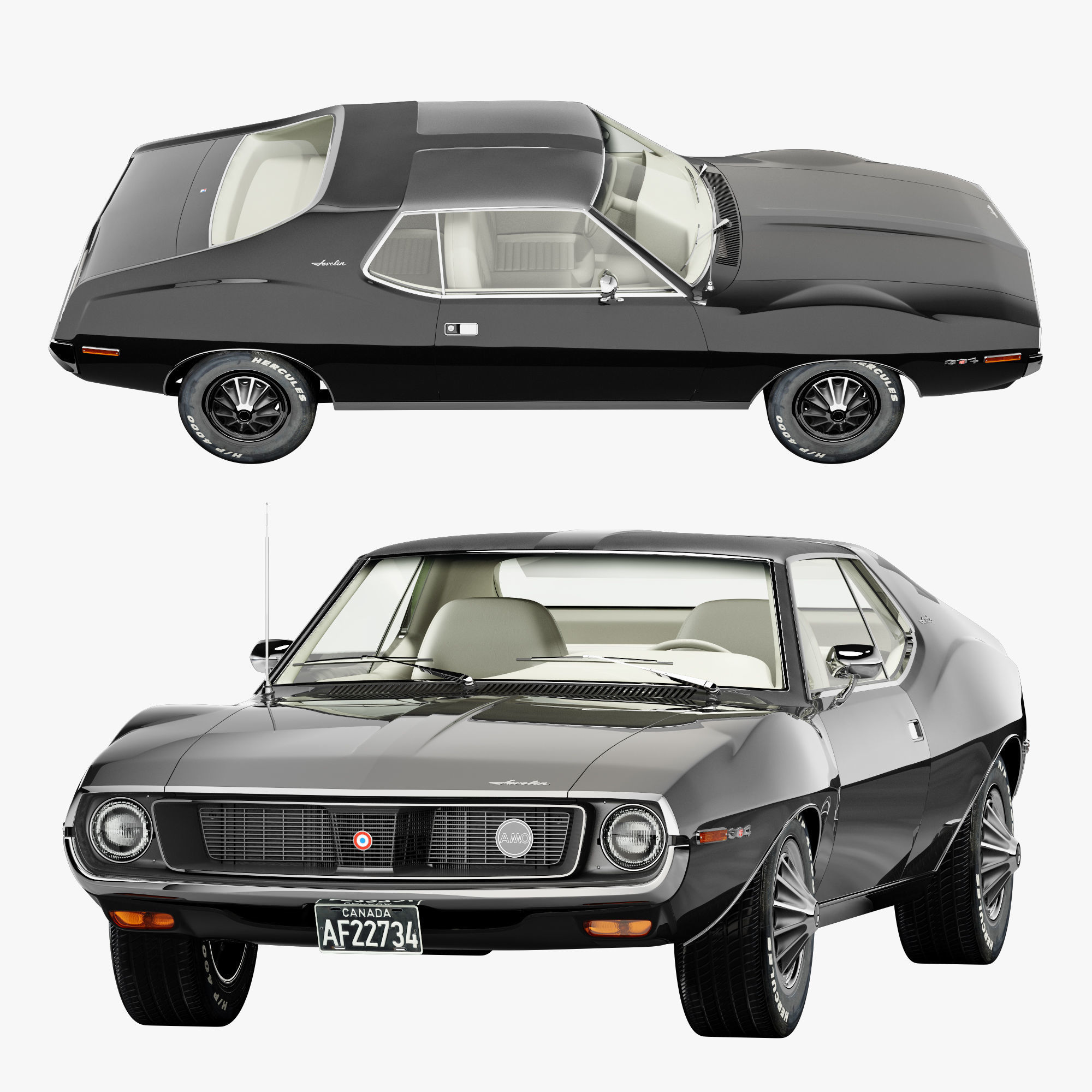 AMC javelin-1971 3D model_4