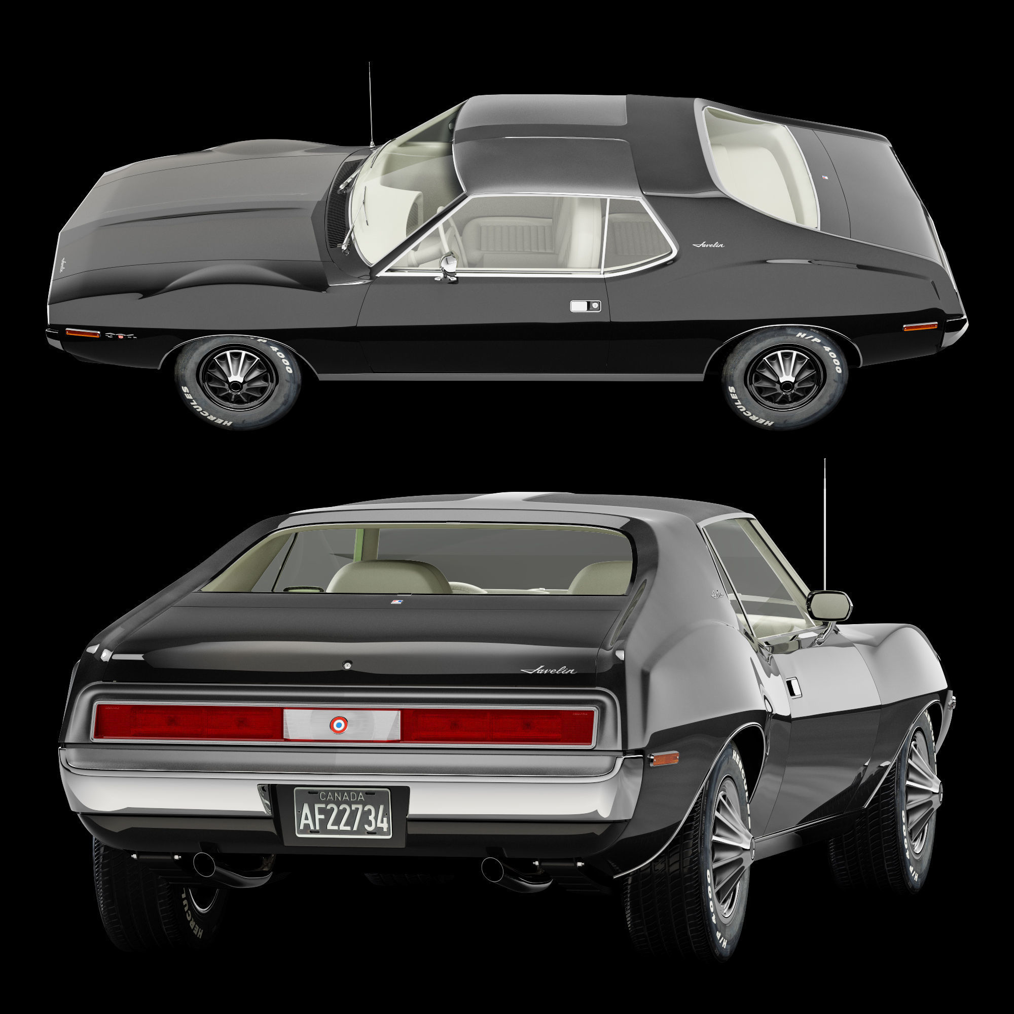 AMC javelin-1971 3D model_13