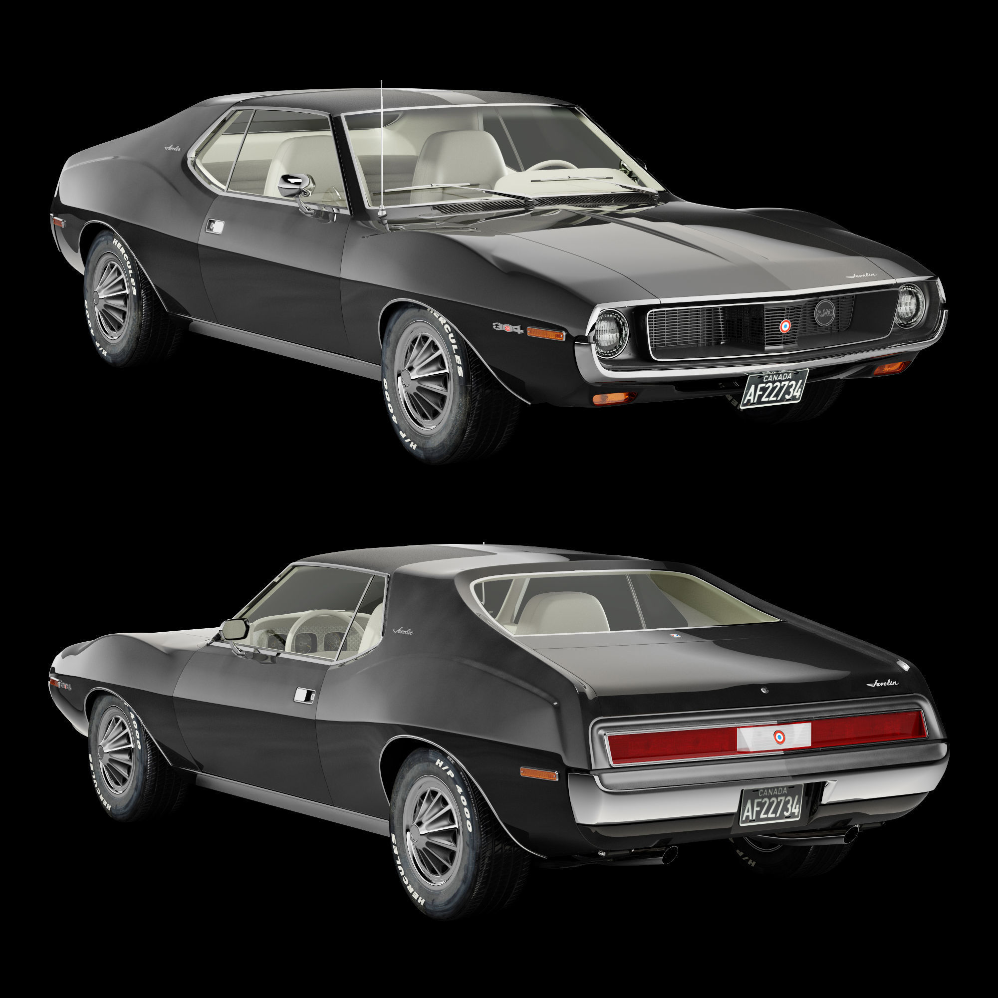 AMC javelin-1971 3D model_8