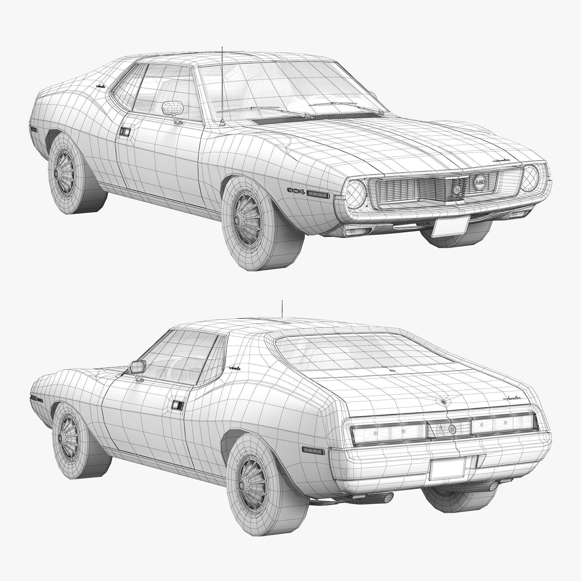 AMC javelin-1971 3D model_16