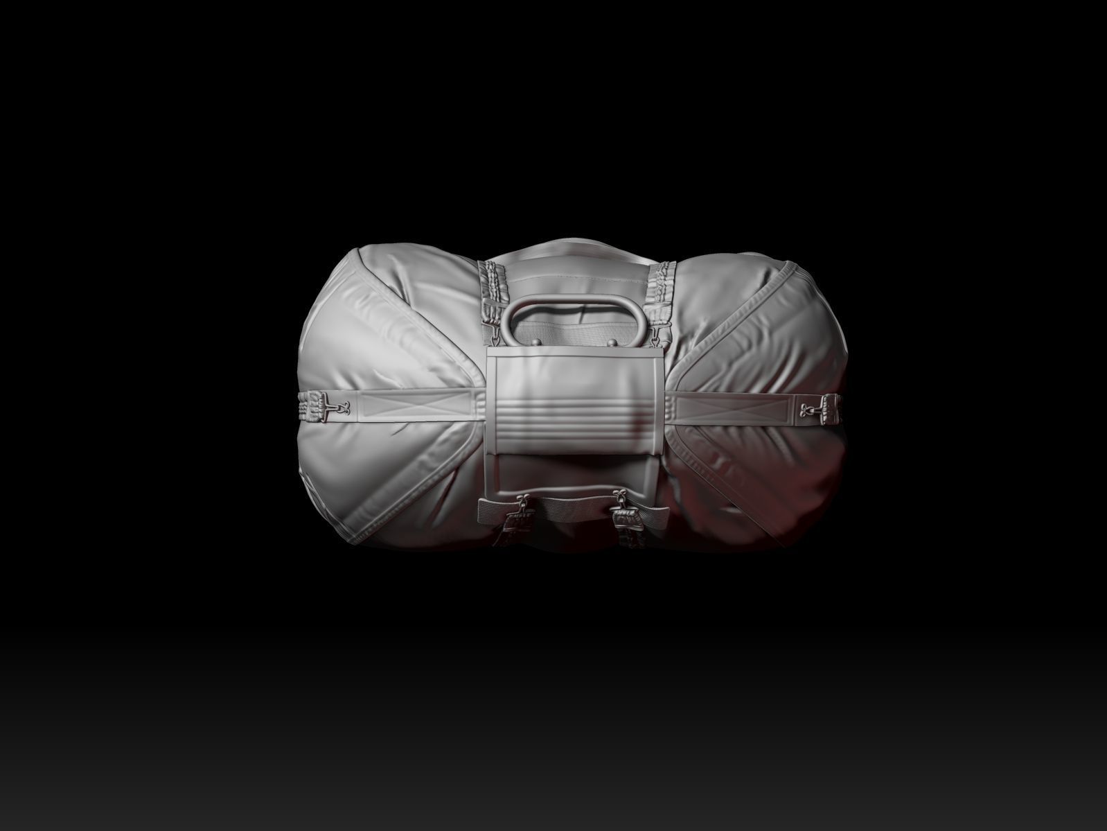 Reserve military parachute 3D print model_4