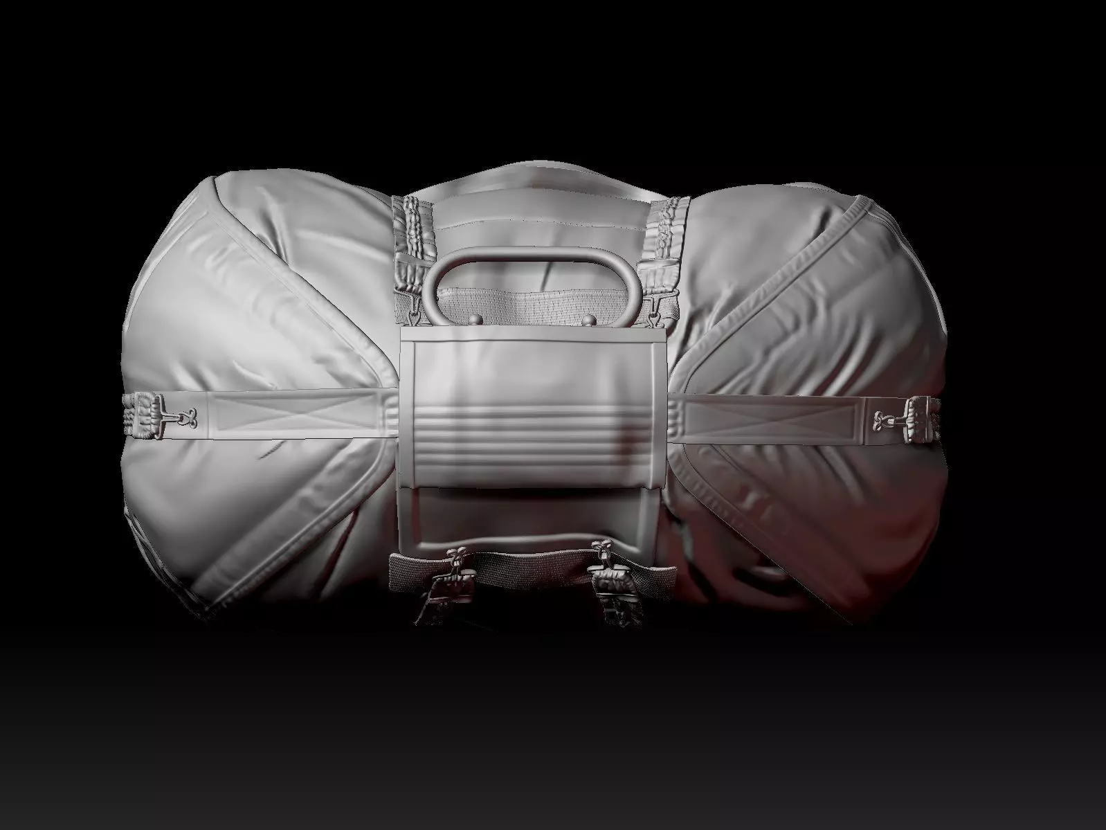 Reserve military parachute 3D print model_0