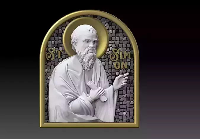 Simon the Zealot Apostle CNC 3D PRINTING MODEL 3D print model