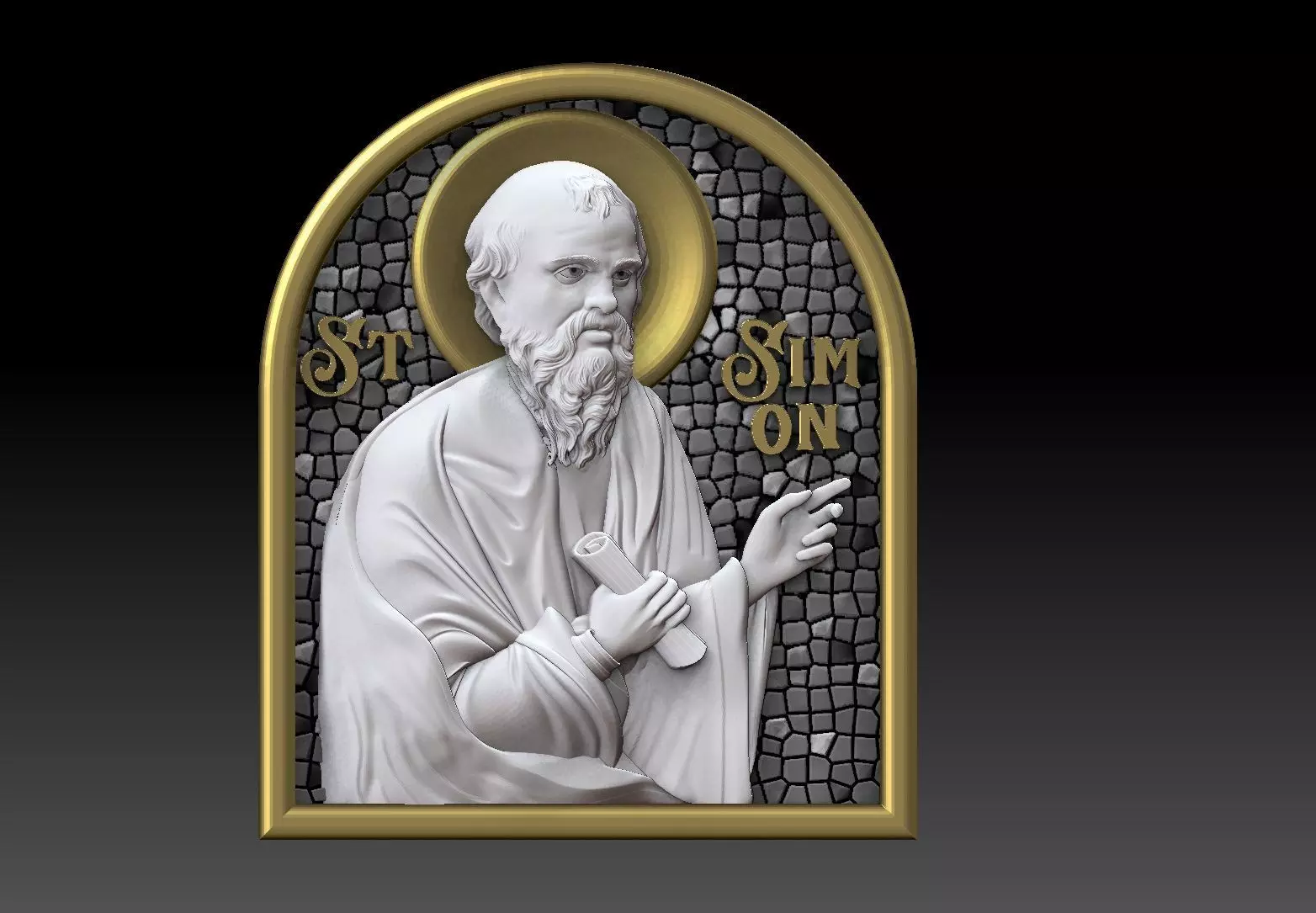 Simon the Zealot Apostle CNC 3D PRINTING MODEL 3D print model_0