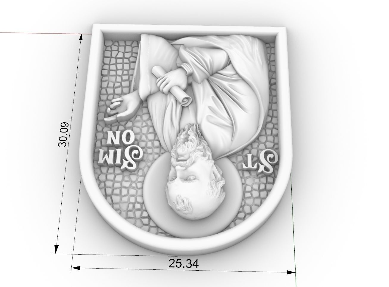 Simon the Zealot Apostle CNC 3D PRINTING MODEL 3D print model_9