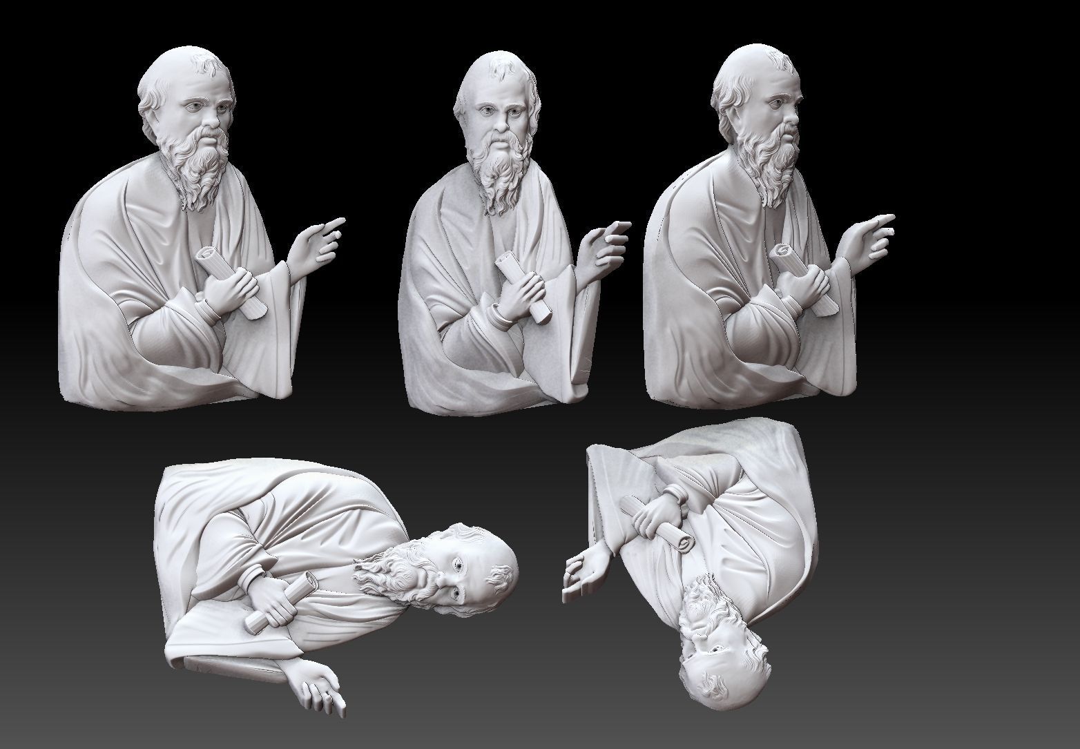 Simon the Zealot Apostle CNC 3D PRINTING MODEL 3D print model_6