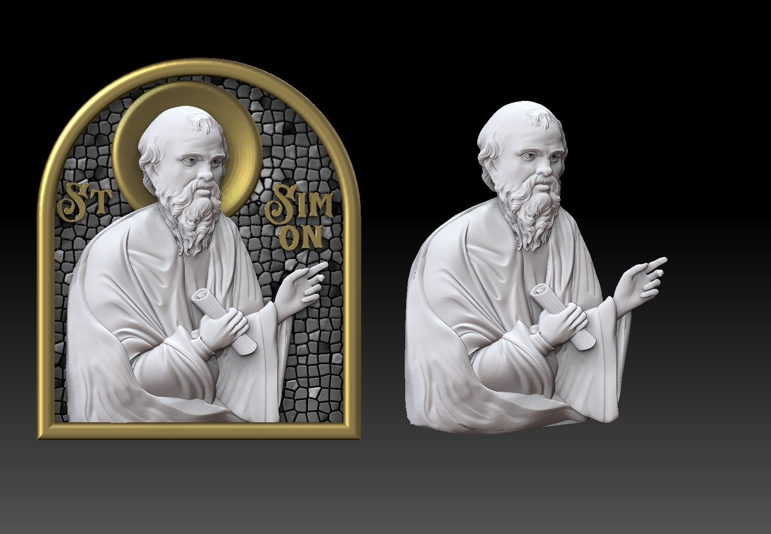 Simon the Zealot Apostle CNC 3D PRINTING MODEL 3D print model_1